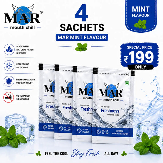 MAR Mint Mouth Freshener – Pack of 4 Sachets