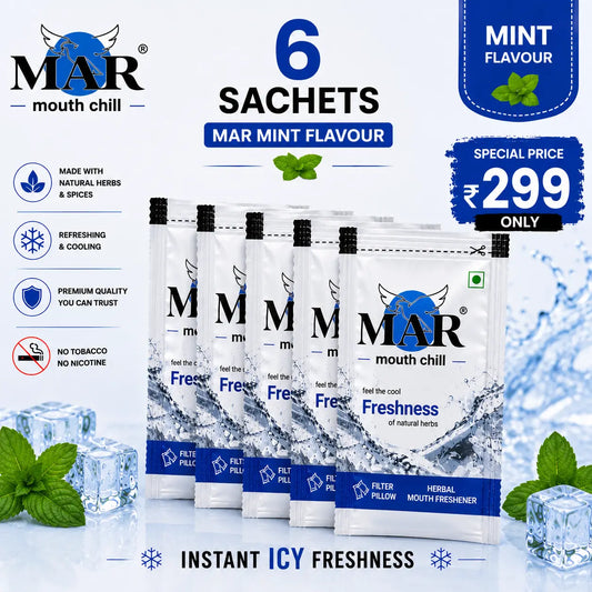 MAR Mint Mouth Freshener – Pack of 6 Sachets