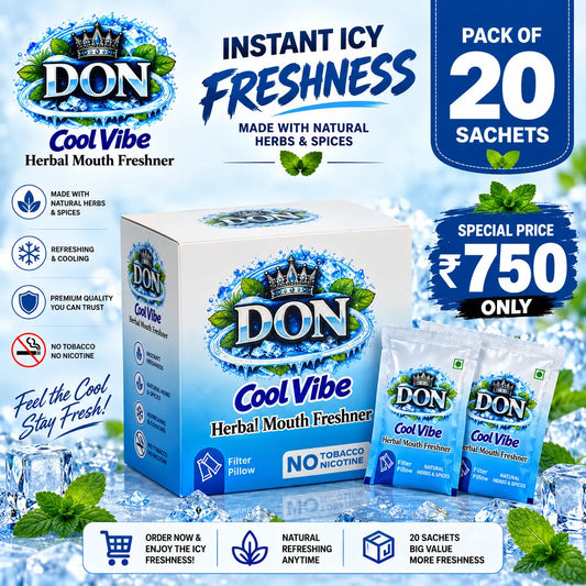 DON Cool Vibe Mint Mouth Freshener – Pack of 20 Sachets